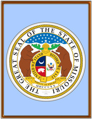 USA state missouri seal emblem coat