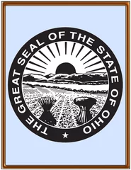 Fotobehang USA state ohio seal emblem coat © juan35mm