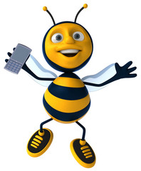 Abeille et téléphone