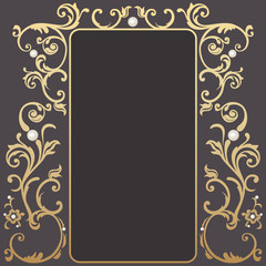 Vintage gold frame