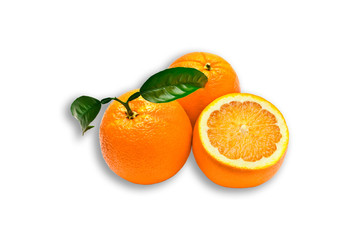 Fototapeta na wymiar orange isolated on white background