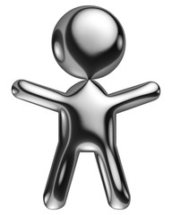 Symbole mignon petit garçon de chrome
