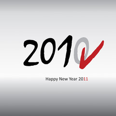 2011 Happy New Year greeting card.
