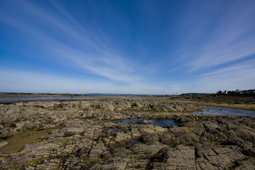 rocks on a beach in brittany