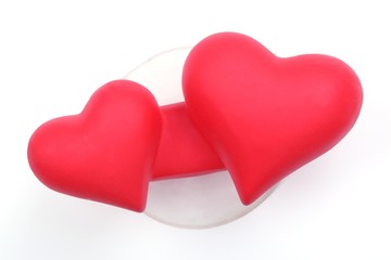 Couple of plastic heart