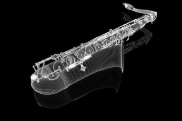 Saxophone (3d construction)
