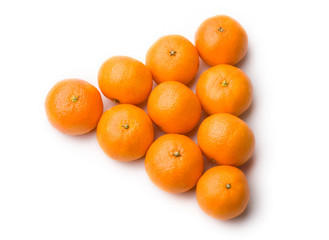 Tangerine  isolated on white