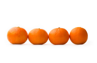 Tangerine  isolated on white