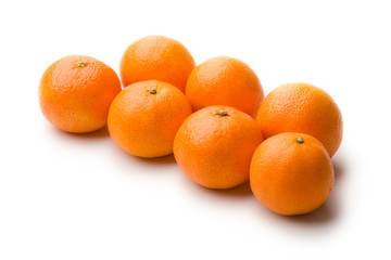 Tangerine  isolated on white