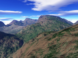 Naklejka premium colorful fantasy landscape