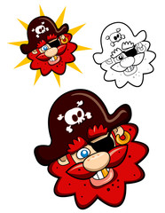 Funny and smiling Pirate