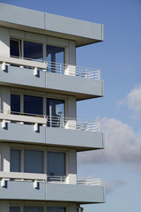 Wohnblockfassade in Cuxhaven