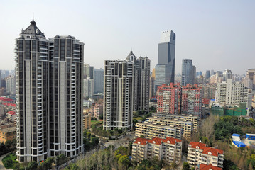 China Shanghai Puxi skyline