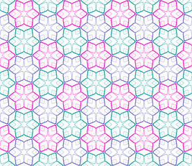 Seamless color pattern on white.