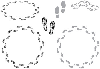 Footprints and going round in circles