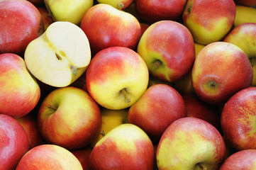 Äpfel, hier Elstar auf dem Markt