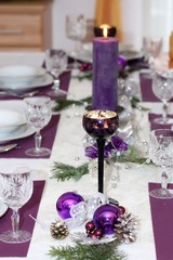 weihnachtliche tafel