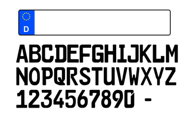 Kennzeichen Nummernschild