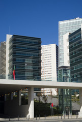 Urban view at modern building