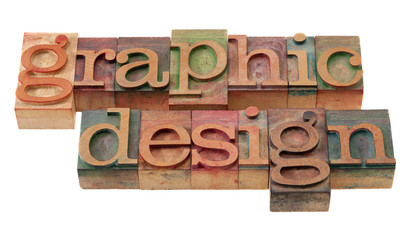 graphic design in letterpress type