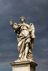 Fototapeta premium Holy angel with a nail, Rome, Italy