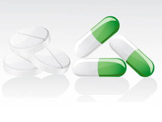 pills vector illustration