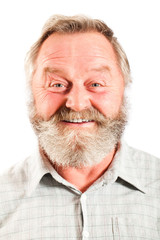 Obraz premium lachender älterer Mann