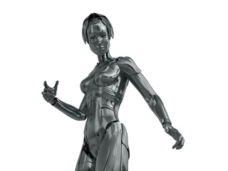 Robotic woman