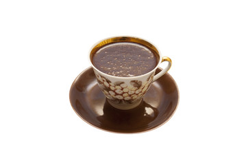 hot chocolate isolated on white background