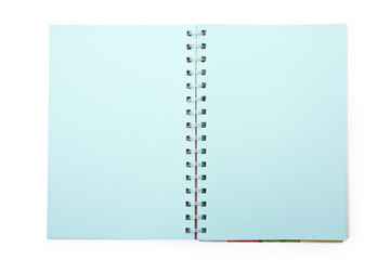 notebook in a line with a spiral