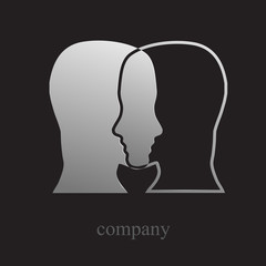 Logo dual personality # Vector
