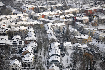 Stadt im Winter