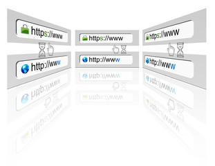 Secure web connection on a web browser