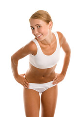 Obraz premium Woman wearing lingerie