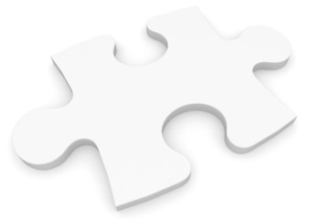 Obraz premium 3d blank Puzzle piece