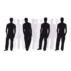 Silhouettes d'hommes