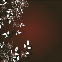 Abstract flowers background with place for your text