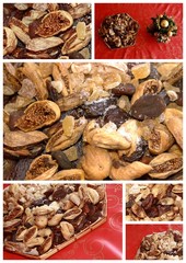 Fruits secs dans une corbeille