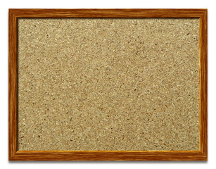 Fototapeta premium Horizontal Cork Board with Wooden Frame