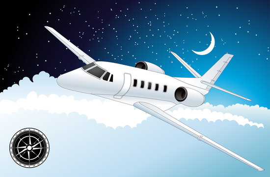 Plane. Vector illustration background