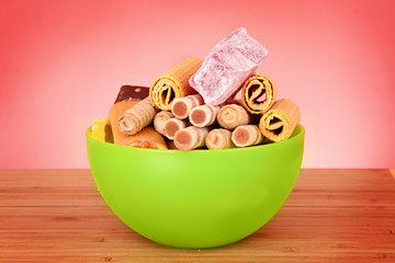 Assorted  cookies on the plate