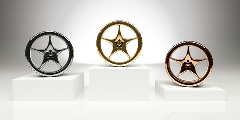 Siegerehrung Autorennen