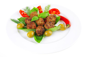 roasted cutlets on basil