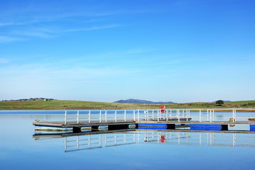 Anchorage in the river Guadiana.