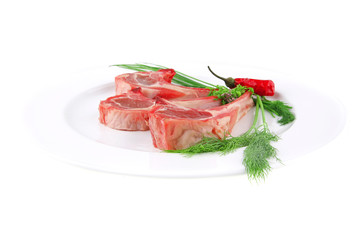 fresh raw ribs