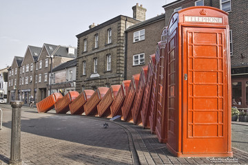 Red  telephones in Kingston