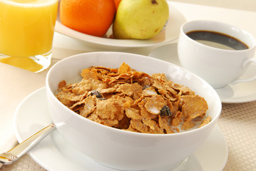 Cereal and coffee