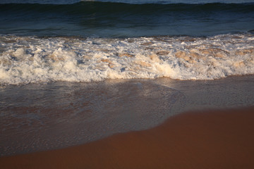 Waves breaking on Candolim Beach