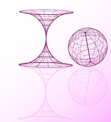 abstract pink geometrical figures