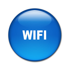 Boton brillante texto WIFI